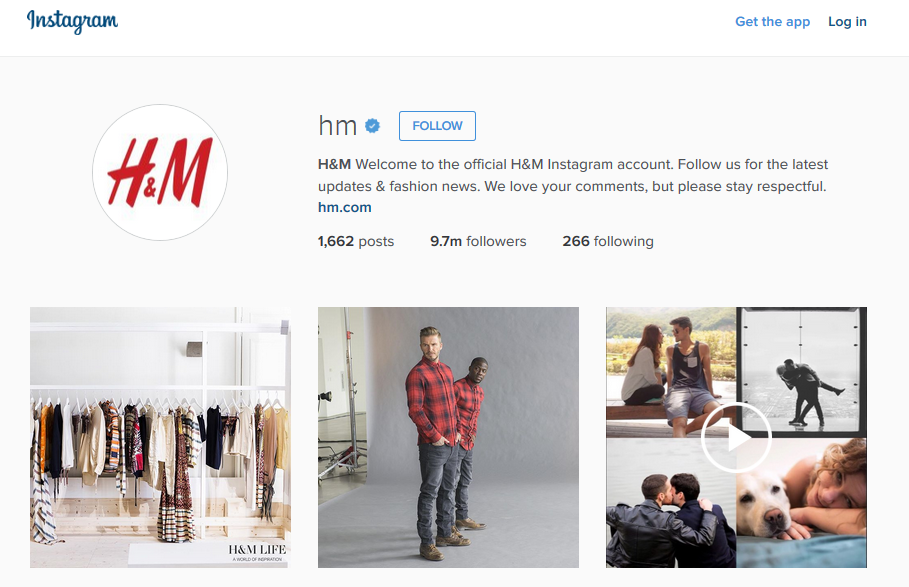 homepage of a fashion thrift instagram page.